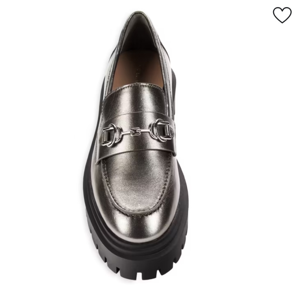 NWOT Stuart Weitzman Owen Chunky Leather Platform Bit Loafers Sz 6B